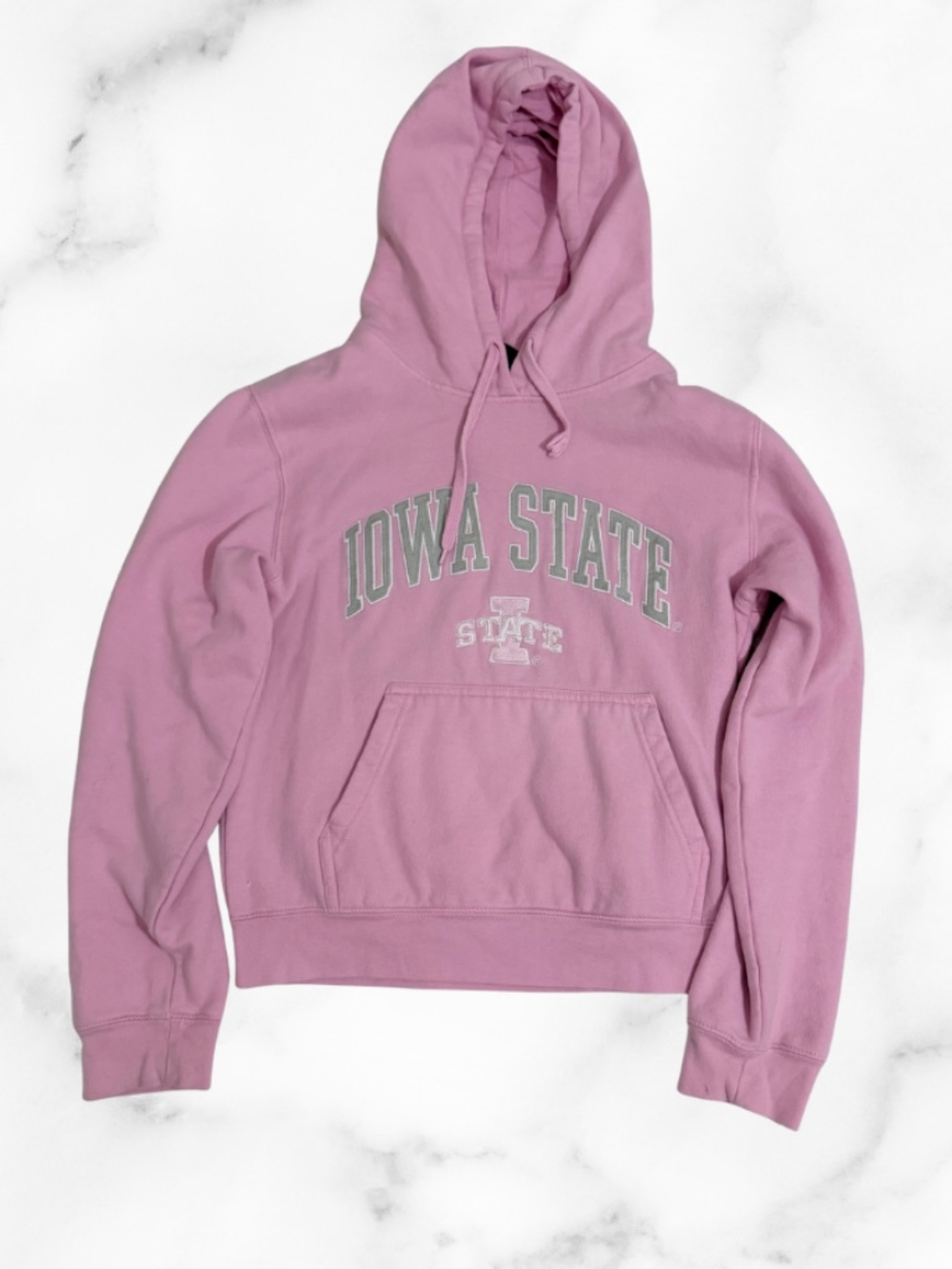 Girls Iowa State Light Pink Sweatshirt/Hoodie with Iowa State in Gray